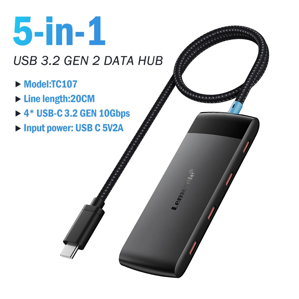 USB Hub Type C Hub USB3.0 OTG 4 Port USB C/A HUB