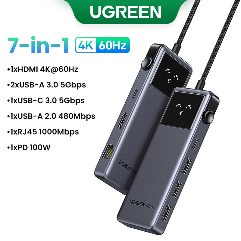 UGREEN Uno USB C HUB 6-in-1 4K60Hz