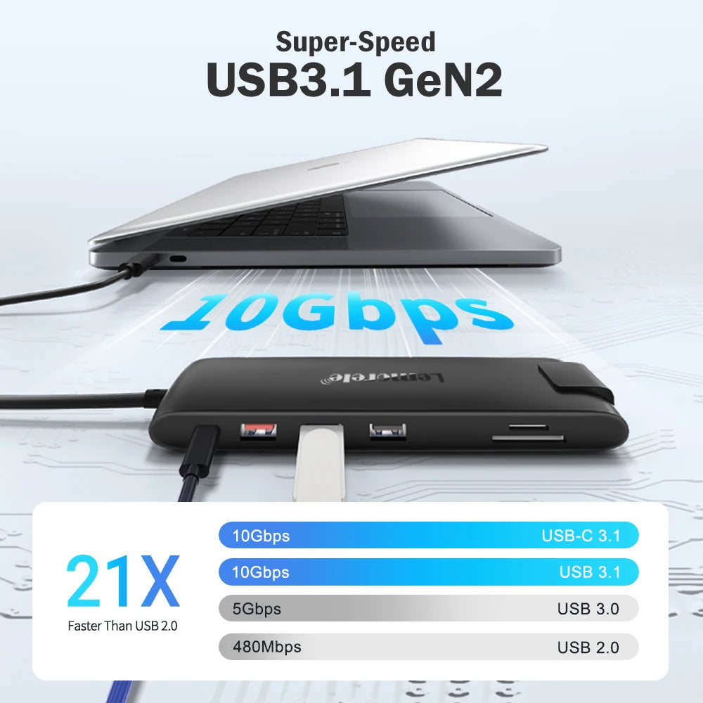 Lemorele 4K USB Hub USB C