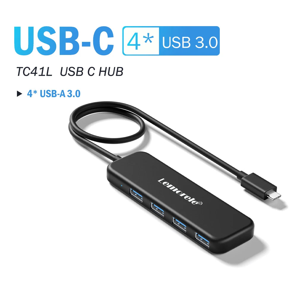 USB Hub Type C Hub USB3.0 OTG 4 Port USB C/A HUB