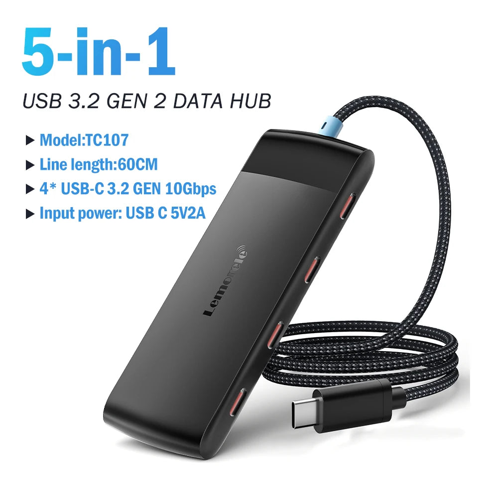 USB Hub Type C Hub USB3.0 OTG 4 Port USB C/A HUB