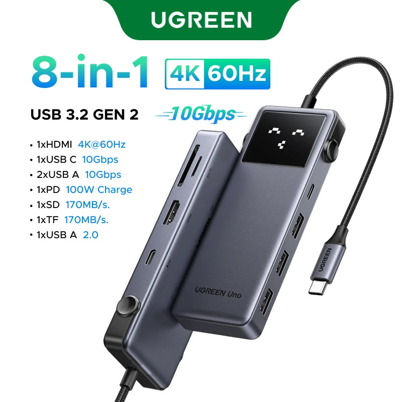 UGREEN Uno USB C HUB 6-in-1 4K60Hz