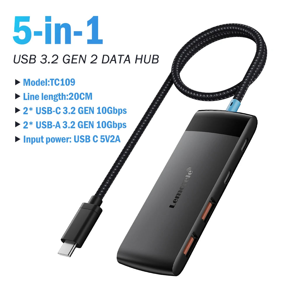 USB Hub Type C Hub USB3.0 OTG 4 Port USB C/A HUB