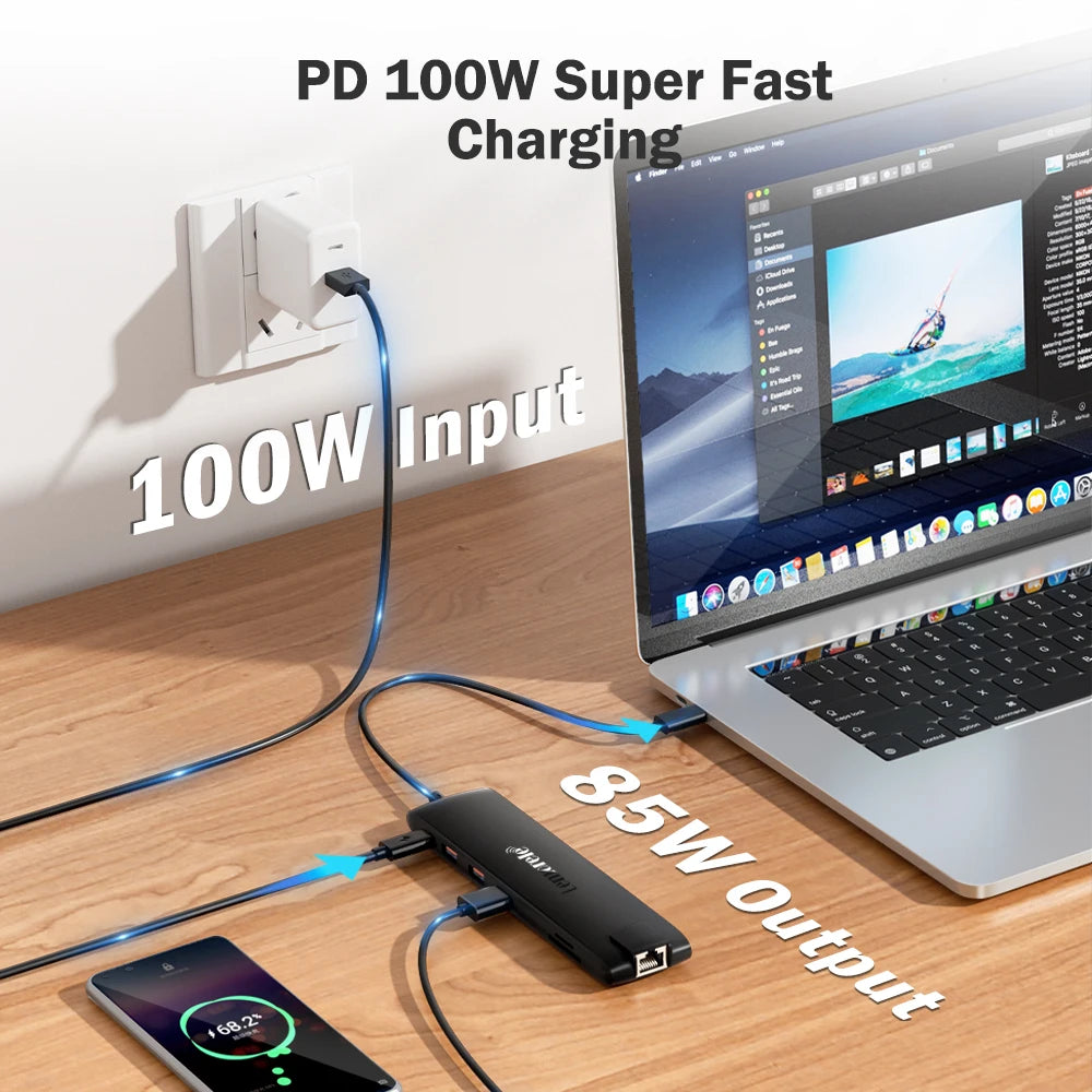 Lemorele 4K USB Hub USB C