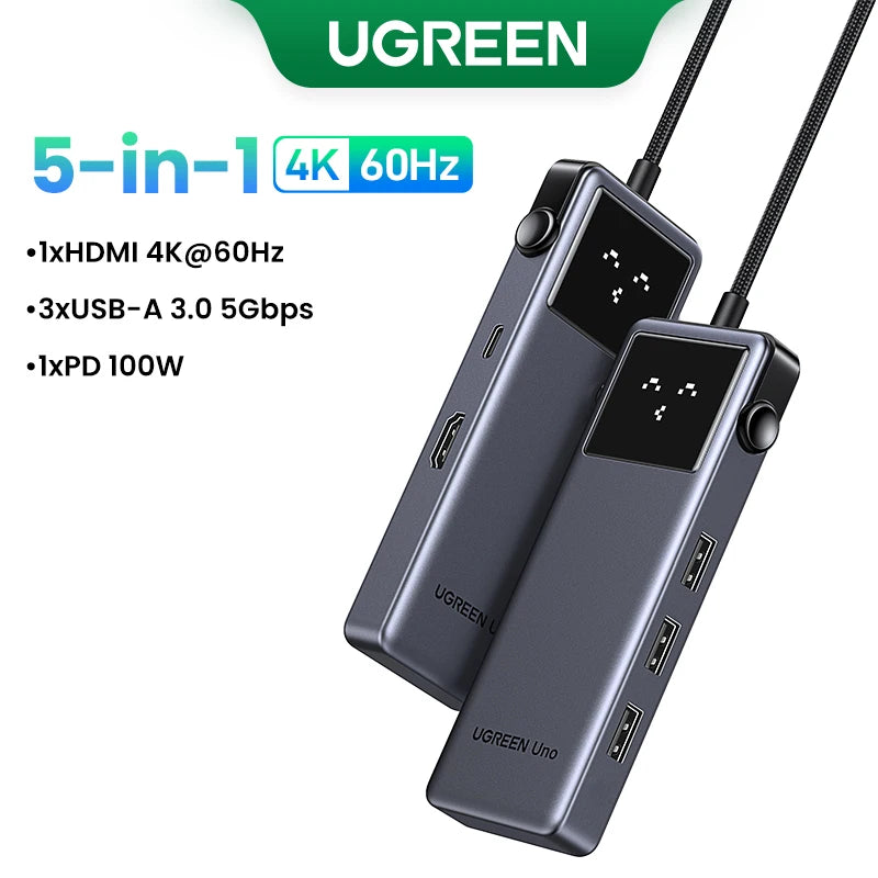 UGREEN Uno USB C HUB 6-in-1 4K60Hz