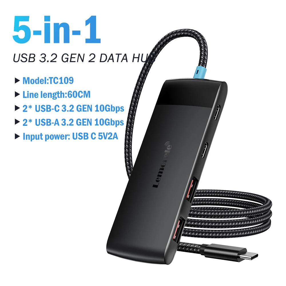USB Hub Type C Hub USB3.0 OTG 4 Port USB C/A HUB
